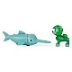 PAW PATROL Aqua Pups Βραχώδης φιγούρα με υποβρύχιο φίλο Sawfish