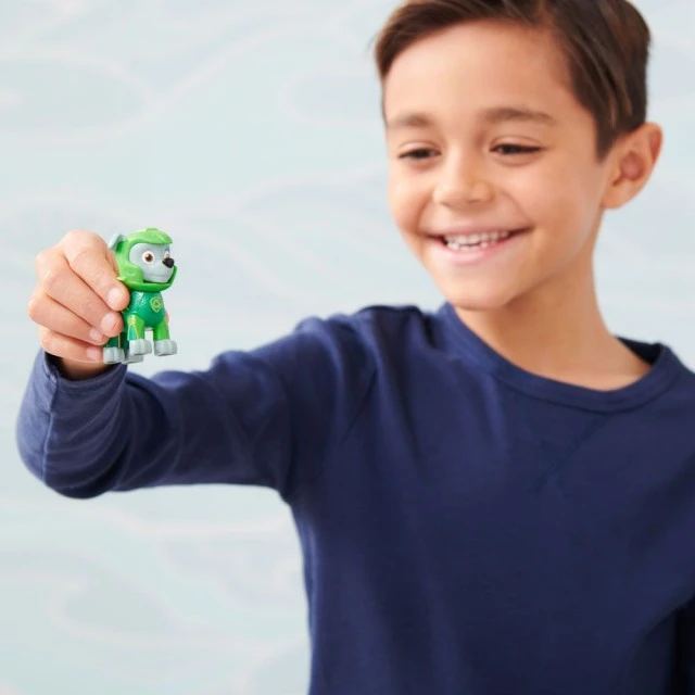 PAW PATROL Aqua Pups φιγούρα Rocky με υποβρύχιο φίλο πριονόψαρο