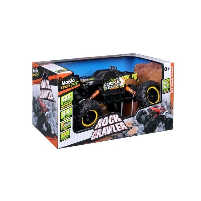 Τηλεκατευθυνόμενο Αυτοκίνητο MAISTO TECH Jeep Rock Crawler Μαύρο