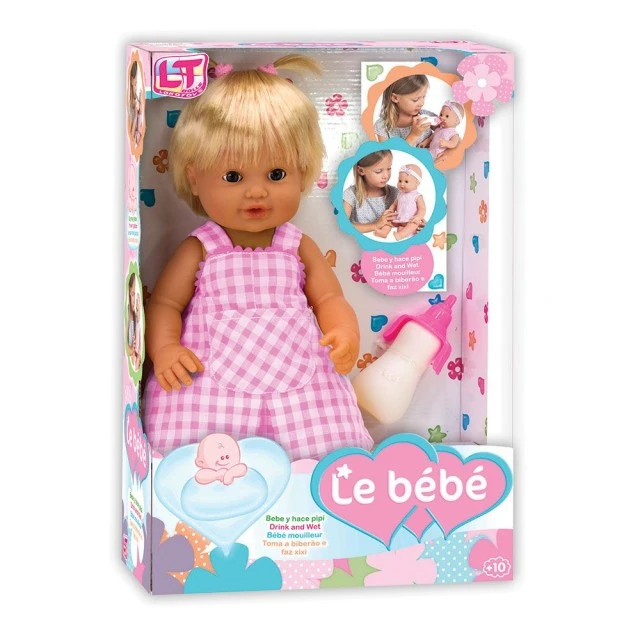 LT Squealing κούκλα με μαλλιά LE PETIT BEBE