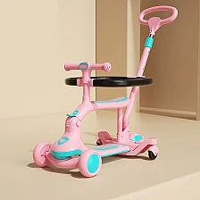Scooter - Scooter 3 σε 1 Ροζ