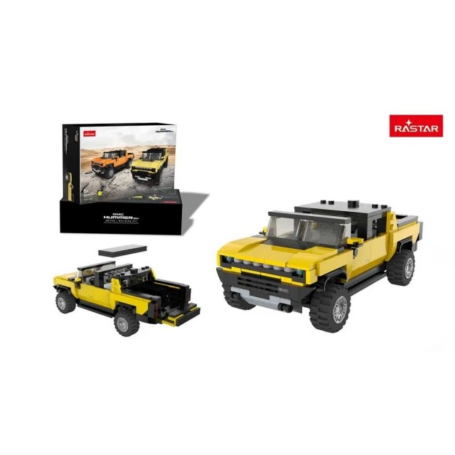 RASTAR τζιπ Hummer EV Bricks κιτ 1:30 κίτρινο