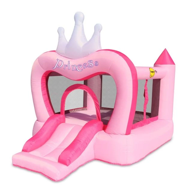 Τραμπολίνο HAPPY HOP Castle Princess με Τσουλήθρα 285x210x220