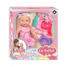 LT κούκλα που ουρεί Le Bebe 40 εκ. με γιογιό και ρούχα