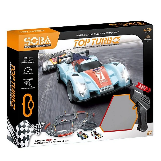 Πίστα αγώνων SOBA Top Turbo με 2 αυτοκίνητα 1:43 300εκ.