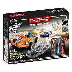 SOBA Top Turbo Race Track 2 Loops Luminous 2 Cars 1:43 560εκ.