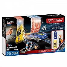 Πίστα αγώνων SOBA Top Turbo Looping με φώτα 2 αυτοκίνητα 1:64 295εκ.