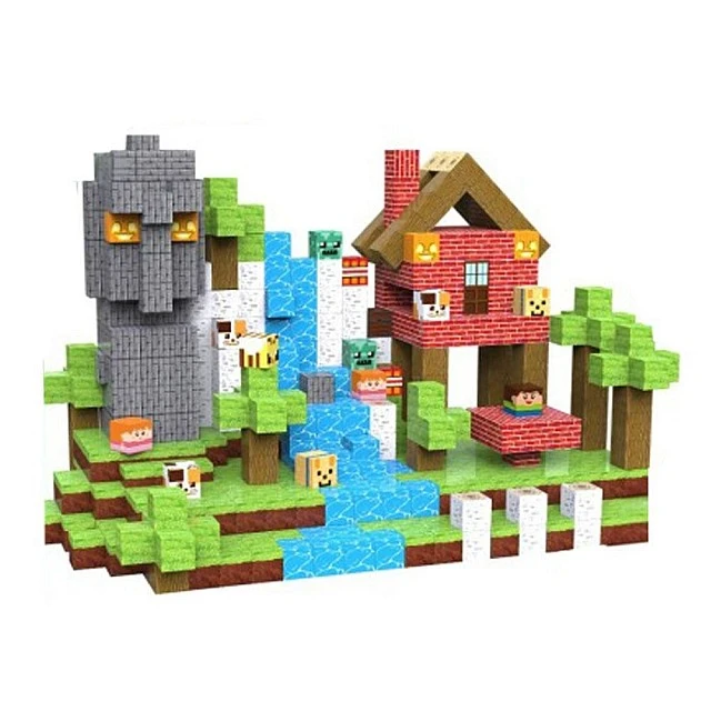 Μαγνητικά τουβλάκια παζλ Forest Cottage 100 τεμαχίων.