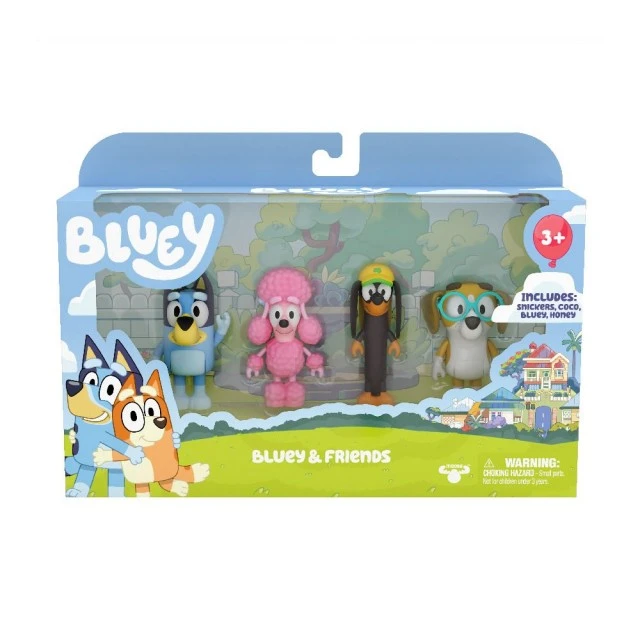 BLUEY Friends 4 φιγούρες