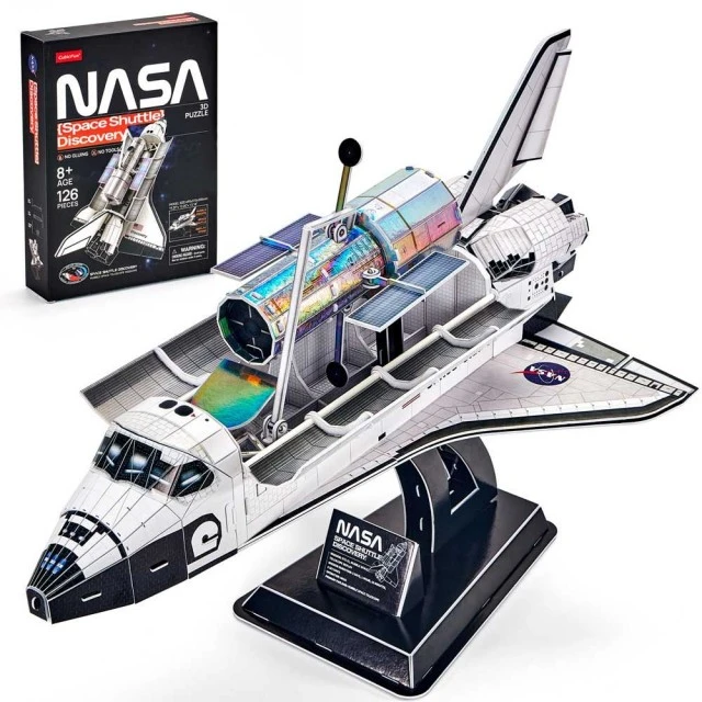 CubicFun Παζλ 3D NASA Διαστημικό λεωφορείο Discovery 126 τεμ.