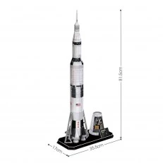 CubicFun Παζλ 3D NASA Πύραυλος Apollo Saturn V 136 τεμ.