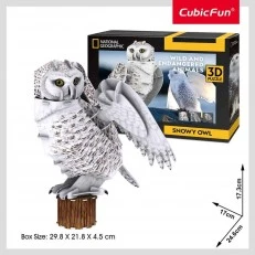 CubicFun Παζλ 3D National Geographic Πολική κουκουβάγια 62 τεμ.