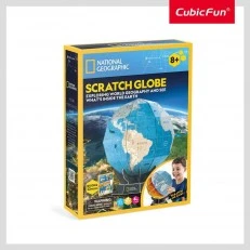 CubicFun Puzzle 3D National Geographic Globe με σβήσιμο 32h.