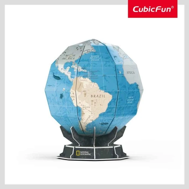 CubicFun Puzzle 3D National Geographic Globe με σβήσιμο 32h.