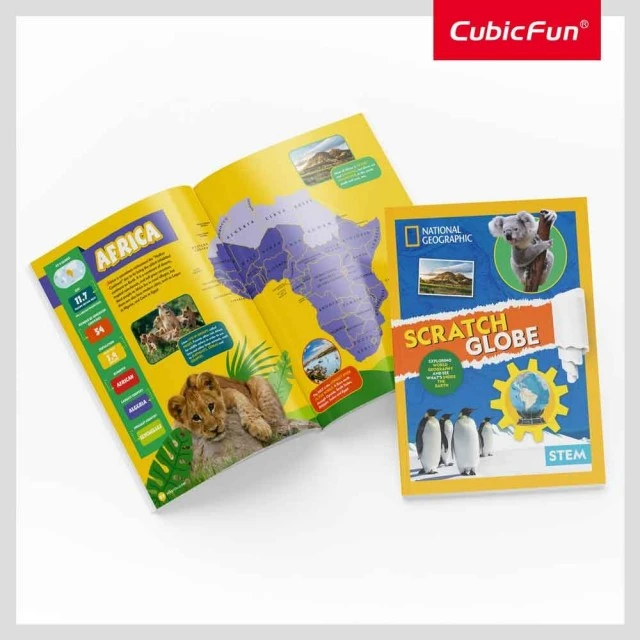 CubicFun Puzzle 3D National Geographic Globe με σβήσιμο 32h.