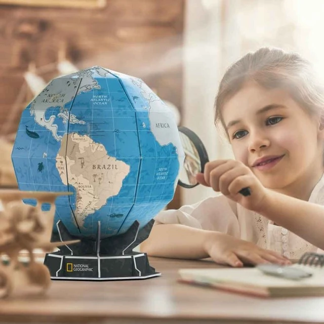 CubicFun Puzzle 3D National Geographic Globe με σβήσιμο 32h.