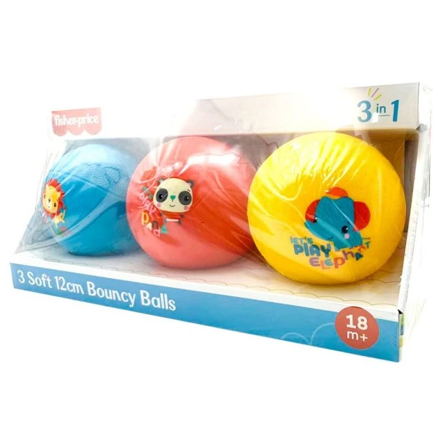 Μαλακές Μπάλες Αναπήδησης Fisher-Price® 12εκ. 3 τεμάχια.