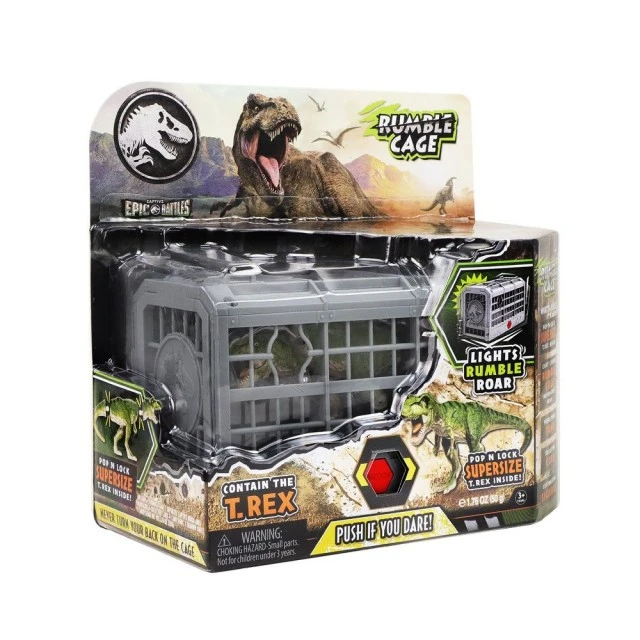 JURASSIC WORLD δεινόσαυρος T Rex σε κλουβί