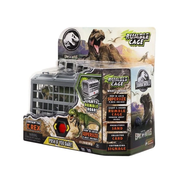 JURASSIC WORLD δεινόσαυρος T Rex σε κλουβί