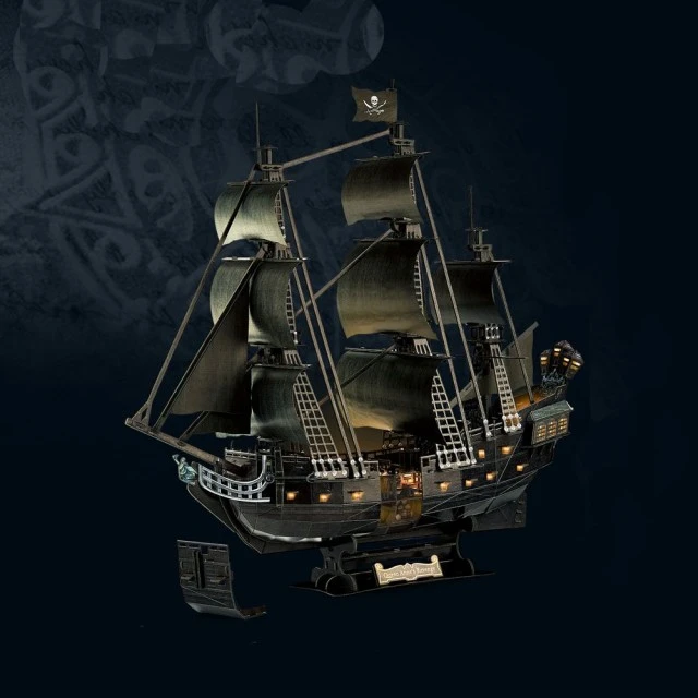CubicFun Παζλ 3D Queen Anne’s Revenge 293 τεμ. με LED φώτα
