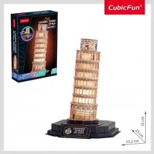 CubicFun Παζλ 3D Leaning Tower of Pisa Night Edition με LED φώτα