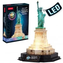 CubicFun 3D Statue of Liberty New York Night Edition Puzzle με φώτα LED