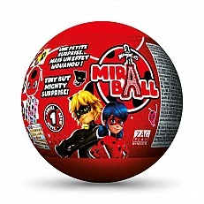 MIRACULOUS Ladybug και Cat Noir Мπάλα με λούτρινο παιχνίδι έκπληξη Miraball M14025/14007