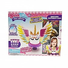 Διακοσμητικά σνακ με μονόκερο και τούρτα γενεθλίων