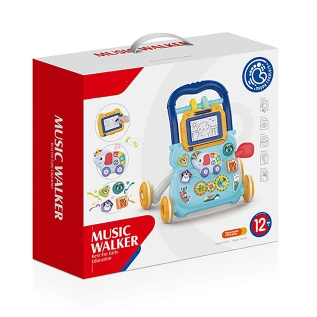 Huanger μουσικό περπατούρι Happy Toddlers μπλε