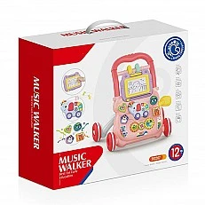 Huanger μουσικό περπατούρι Happy Toddlers ροζ