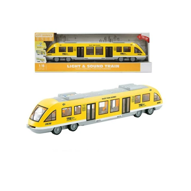 Τρένο μετρό City Service 1:16 κίτρινο