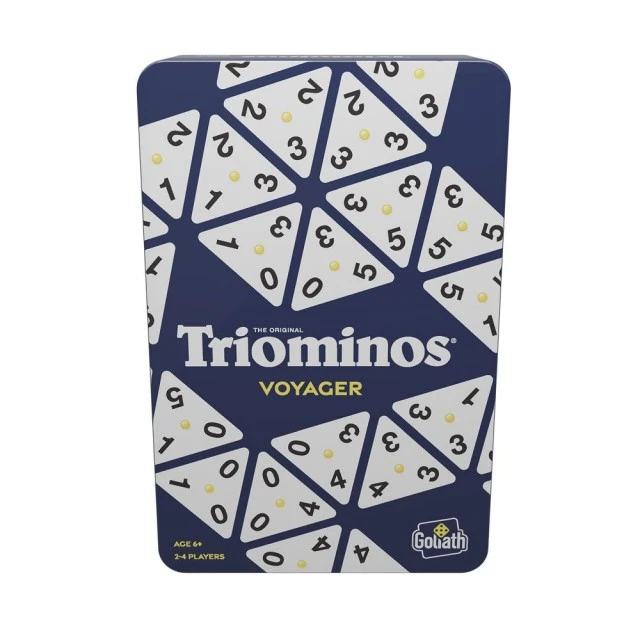 Ταξιδιωτικό παιχνίδι Goliath Triominos σε μεταλλικό κουτί
