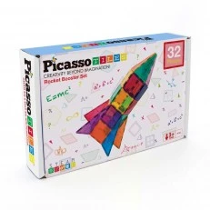 Μαγνητική κατασκευή Picasso STEAM Rocket 32 τεμάχια