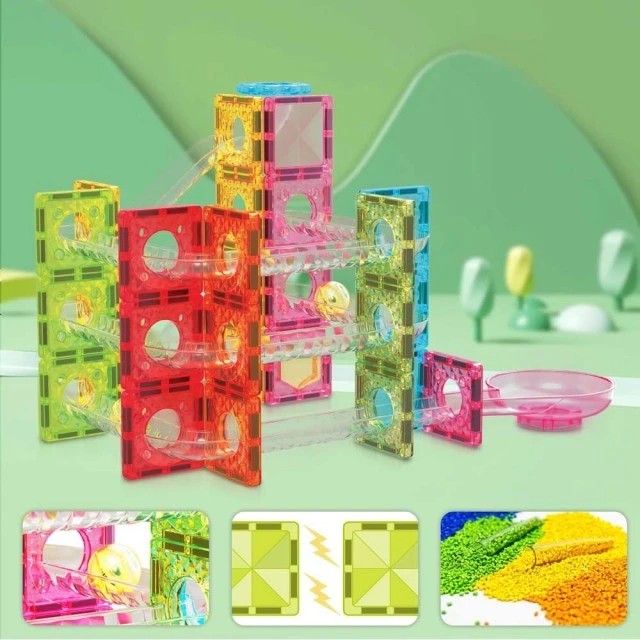 Μαγνητική κατασκευή Picasso STEAM Marble Run Travel 60 τεμάχια