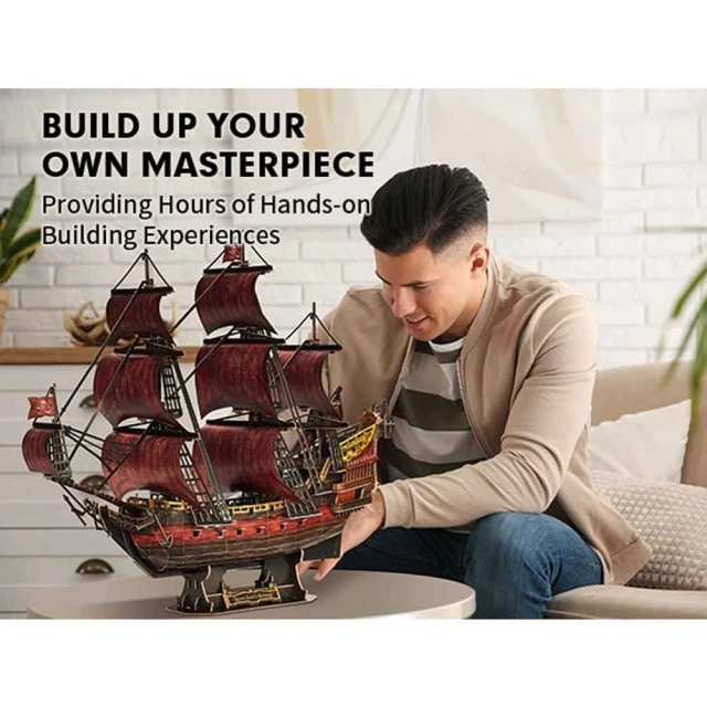 CubicFun Παζλ 3D Πλοίο Queen Anne’s Anniversary Edition 391 τεμ.