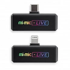 Ασύρματο φορητό μικρόφωνο WB με φωτισμό LED MI-MIC