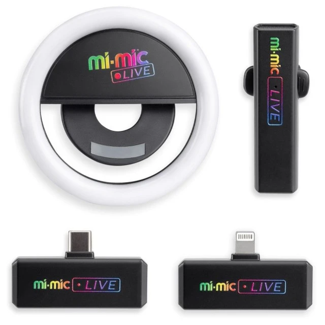 Ασύρματο φορητό μικρόφωνο WB με φωτισμό LED MI-MIC