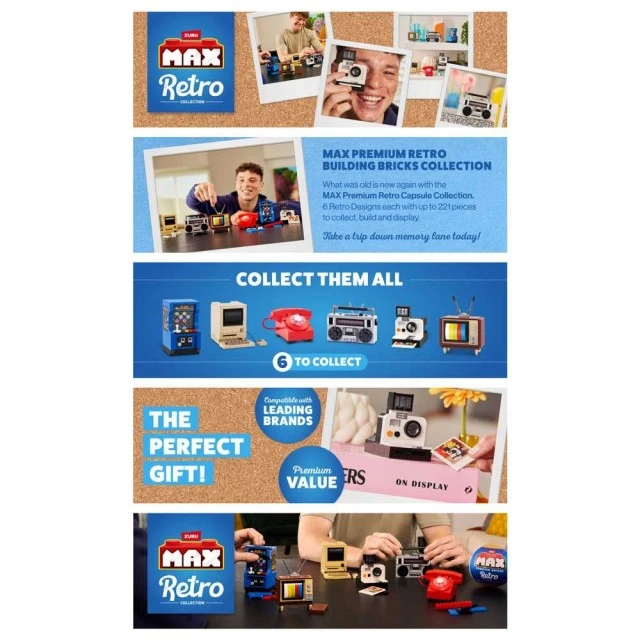 MAX κατασκευαστικό σετ Ρετρό αντικείμενα Retro