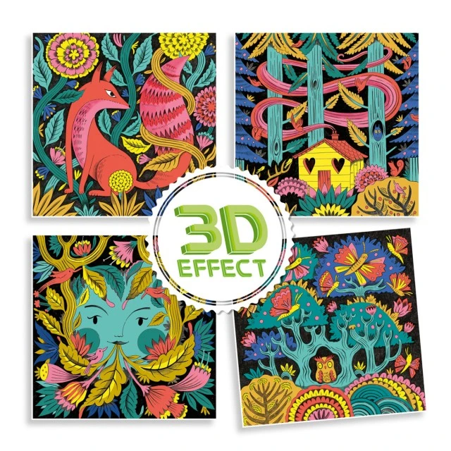 Σετ ζωγραφικής 3D φαντασίας δάσους
