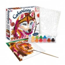 Χρωματισμός με αριθμούς λύκος και αρκούδα