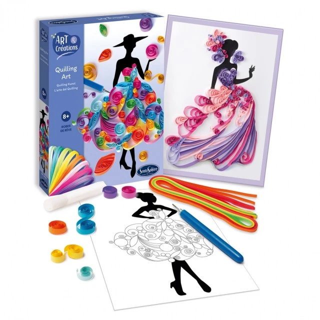Φτιάξτε φορέματα από χάρτινες λωρίδες quilling
