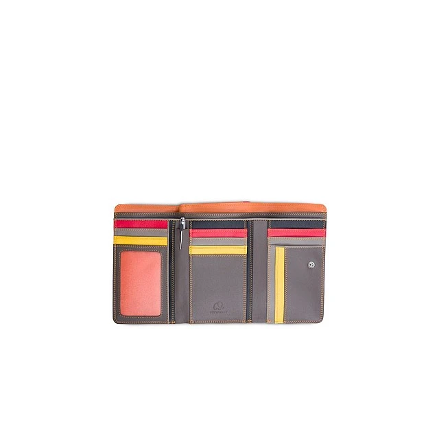 Πορτοφόλι Medium Tri Fold χρώμα fumo