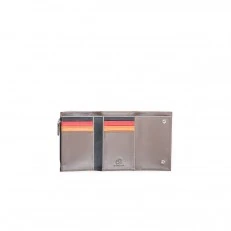 Ανδρικό πορτοφόλι Tri fold Color fumo