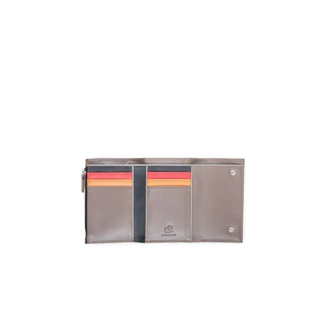 Ανδρικό πορτοφόλι Tri fold Color fumo