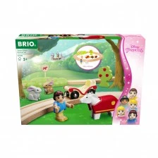 Σετ Χιονάτης με ζώα, ράγες και τρένο