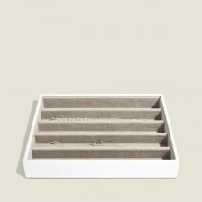 Κουτιά κοσμημάτων 5 τμημάτων Χρώμα λευκό