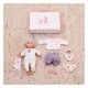 Παιχνίδι κούκλας σε βαλίτσα με ρούχα και αξεσουάρ