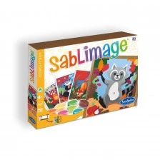 Ζωγράφισε με χρωματιστή άμμο παιχνιδιάρικα ζώα