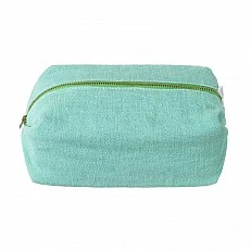 Τσάντα καλλυντικών Brera lino 30 cm Τυρκουάζ χρώμα