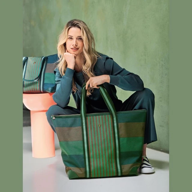 Τσάντα Tilda Tote 66cm 44cm Χρώμα πράσινο